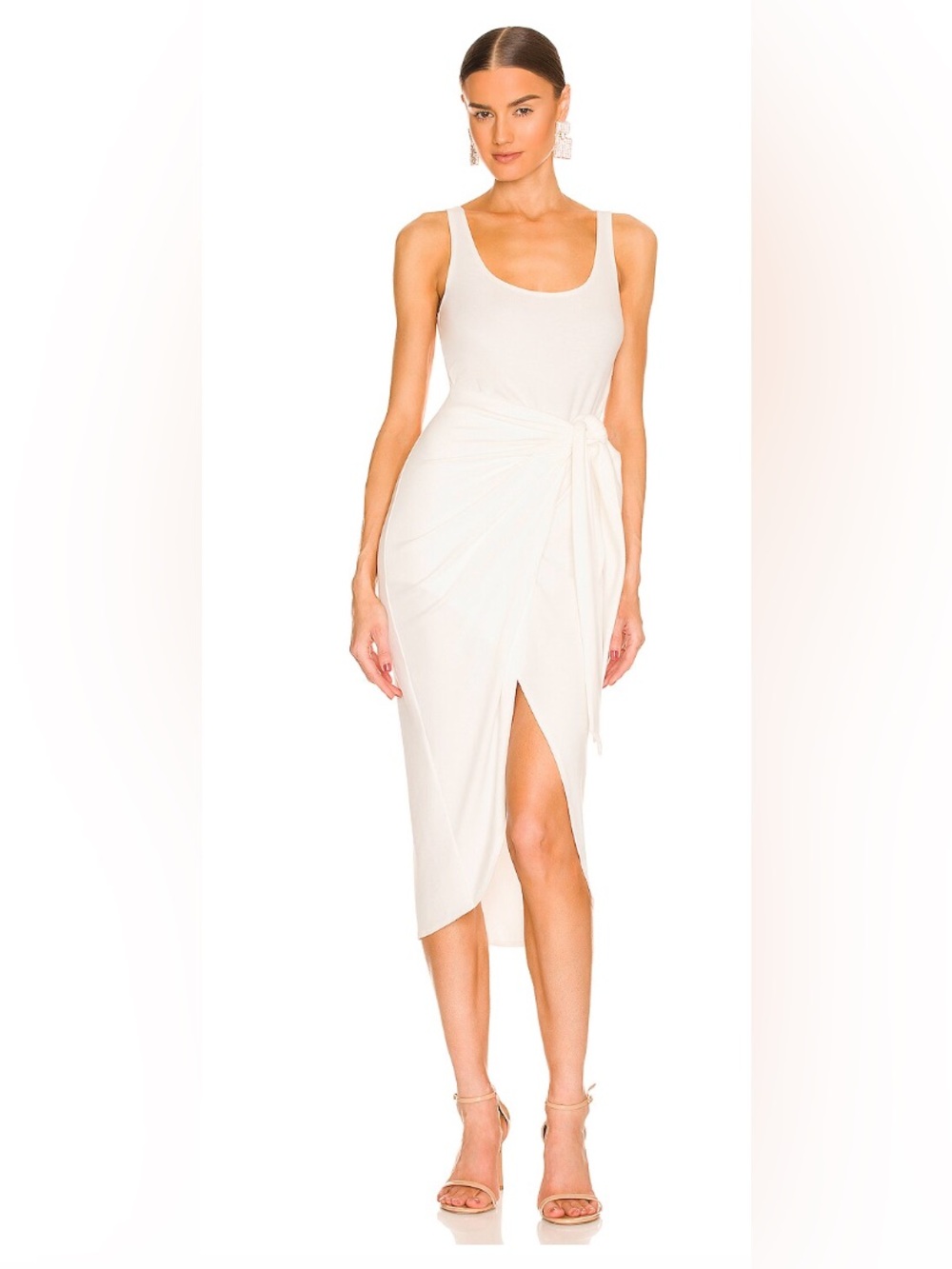 LBLC white wrap dress